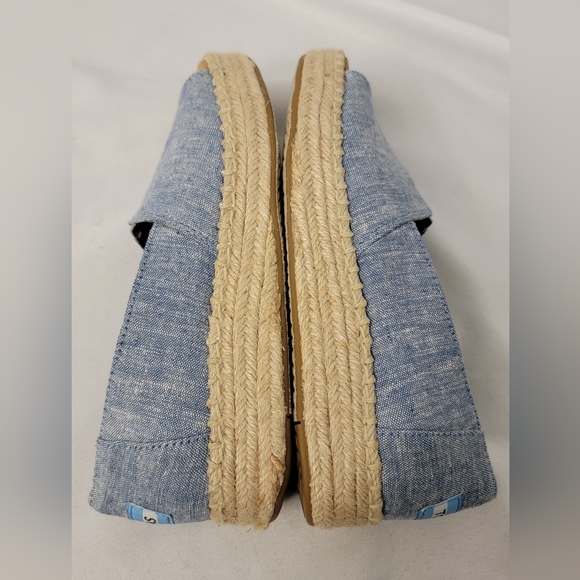 Toms Chambray Espadrille Flats Size 5.5 - Picture 12 of 12